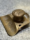 Antique Late 1800s   Early 1900 Inkwell From Bohemia   Marked On Bottom