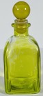 Vintage Green Apothecary Bottle With Glass Stopper