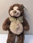 First   Main Tender Teddy Brown Bear Belly Button Plush Stuffed Animal 13 