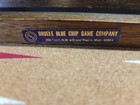 Vtg Drueke Bakelite Catalin Backgammon 1 25    Red   Butterscotch Swirl Chips Wood