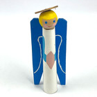 Angel Handcrafted Christmas Sweden Tourist Souvenir Wooden 6 3 4  Vintage