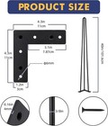 4pcs 40  Hairpin Table Legs Metal Furniture Legs 3 Rods 880lbs W floor Protector
