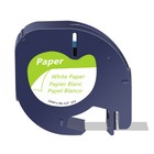 10pk 91330 Paper Refills Black On White Tape For Dymo Letratag Qx50 12mm Label
