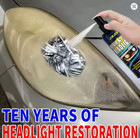 Car Headlight Restoration Spray Lens Cleaner Polishing Kit Clear Repair
