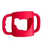 Two Soft Silicone Baby Bottle Holders For Narrow Bottles Red Koala And Rectangle