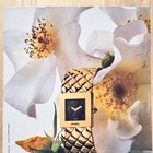 1991 Chanel Le Temps Jewlery Watch Timepiece Flowers Vintage Print Ad Art
