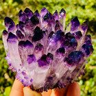 310g  Natural Amethyst Phantom Cluster Healing Geode Mineral Specimen Crystal
