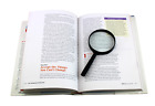 Handheld Magnifying Glass 3x Power Real Glass Magnifier  6 Inch  Overall Size