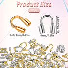 400 Pcs Wire Guards For Jewelry Making  Stainless Steel Wire Guardian Protect   