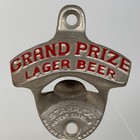 Vintage Grand Prize Lager Beer Bottle Opener Starr X Nos Wall Mount Bar Man Cave