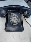Black Western Electric Rotary Dial Desk Telephone Bell System Antique