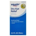 Equate Dry Eye Relief Lubricant Eye Drops  0 5 Fl Oz  C  2 Pack 