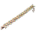 Vintage 1960s Signed Weiss Aurora Borealis Rhinestone Designer Costume Bracelet