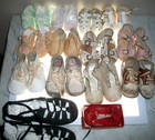 Lot Of 14 Antique Bisque Head Doll Shoes - 14 Pairs