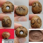 Near Eastern Old Intaglio Seal Stone Sassanian Camel Stamp Bead