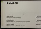 Apple Watch Band 41mm Graphite Stainless Steel Pin Sport Band -sealed Box