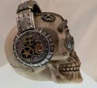 Retired Steampunk Skull  Figurine Statue Skeleton Halloween