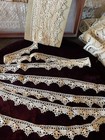 Antique Bobbin Lace - Delicate Pointillist Border 9m - Handmade