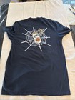 Miller Lite Beer Navy Blue Short Sleeve Crew Neck T-shirt Men s Large Spider