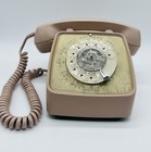 Vintage Beige Rotary Phone Gte Automatic Electronic