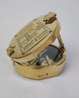 Large 4  Brass Compass Kelvin   Hughes London 1917 Brunton Natural Sines
