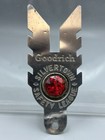 Antique Goodrich Silvertown Tire License Plate Topper Advertising Red Reflector