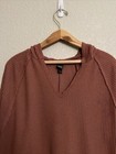 Wild Fable Shirt Mauve Top Waffle Hoodie Pullover Quiet Luxury Fairy Grunge M