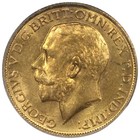 1918-i India British Gold Sovereign Pcgs Ms64 Uncirculated Condition