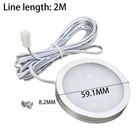 8pcs Under Cabinet Light Kit Warm White Led Puck Lights Display Cabinet Lighting