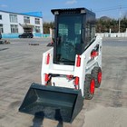 Wheeled 1 4 Ton Cab Mini Skid Steer Epa Diesel 25hp Kubota D1105 35hp B s Loader