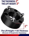 3  Front Leveling Kits For 2007-2026 Chevy Gmc Silverado Sierra 1500 2wd 4wd