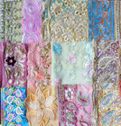 Very Rare Lot Antique Vintage Sari Lace Edging Ribbon 20 Pcs Embroidered Ds114