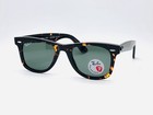 Ray-ban Original Wayfarer 50mm Polarized Sunglasses - Havana   Green Lens Rb2140