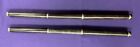 Dark Black Color Wooden Flute 23  Long Silver Color Bushings Squared Butt