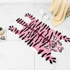Tiger Bath Mat For Bathroom  Funny Cute Tiger Cartoon Bathroom Rug Non Pink