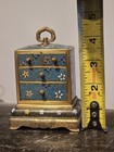 Japanese Cloisonne Enamel Inaba Kodansu Trinket Box Cabinet Drawer Phoenix Japan