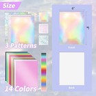 30 Pack Metallic Cardstock Paper Sheets  6  X 8  Color Foil Mirror Shimmering Pa