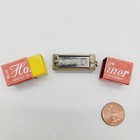 Vintage Hohner Harmonica Miniature With Red Case Germany