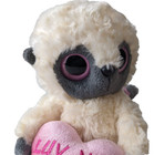 Aurora Plush Lemur Luv Me Heart In Hand Valentines Stuffed Animal Pink Grey