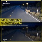 For Ram 1500 2011-2018 Led Headlight Kit Bulbs Hi lo Fog Beam Super Bright White