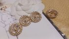 Chanel Button Single 20 Mm Light Gold Tone Made In France