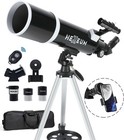 Telescope For Adults   Beginner Astronomers - 80mm Aperture 600mm Fully Multi   