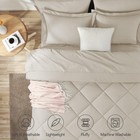 Cozylux Queen Comforter Set Beige - Bed In A Bag Size 7 Queen 