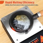 Lead Melting Pot Electric Metal Smelting Furnace For Diy Fishing Weight Mold Us