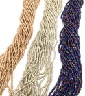 13 0 Czech Cut Czech Preciosa Metallic Bundle Glass Seed Beads- 17ct7