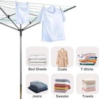 Umbrella Clothesline Drying Rack  Rotary Retractable  4 Arms