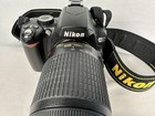 Nikon D60 10 2mp Digital Slr Camera Black Kit 18-55mm Lens  Charger Battery Bag