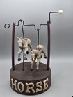 Rare  Dept 56 Christopher Blake Collection  horses With Crank  Carousel Type Toy