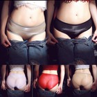 Sexy Womens See-through Underwear Stretch Oil Shiny Glossy Panties Sheer Briefs
