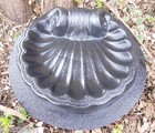 Plastic Shell Birdbath Mold Plaster Concrete Bird Feeder Mould 13  X 12  X 3 5 